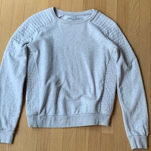 All Saints Ridley Crew Neck Sweatshirt Size 2 Heather Grey Made In Portugal